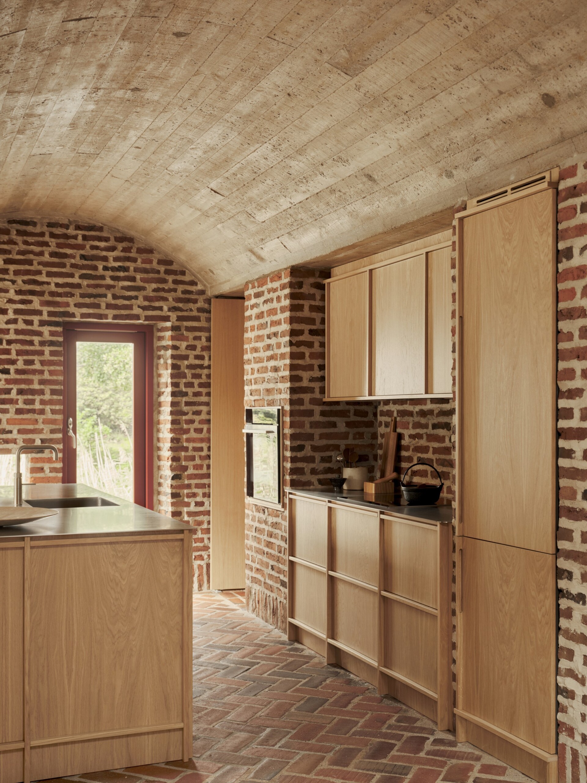 The Architect’s Danish Brick House Kitchen by Nordiska Kök