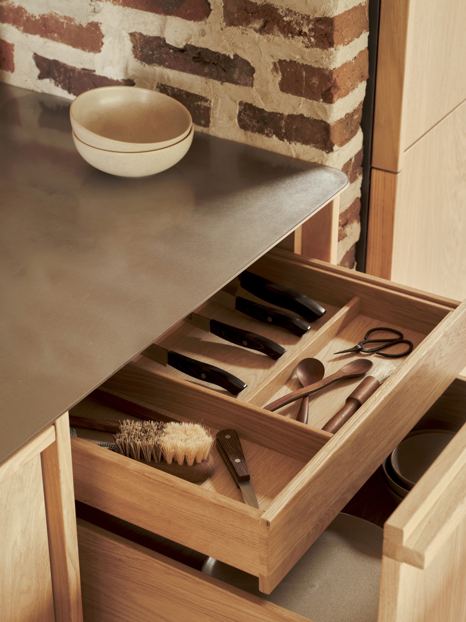 The Architect’s Danish Brick House Kitchen by Nordiska Kök