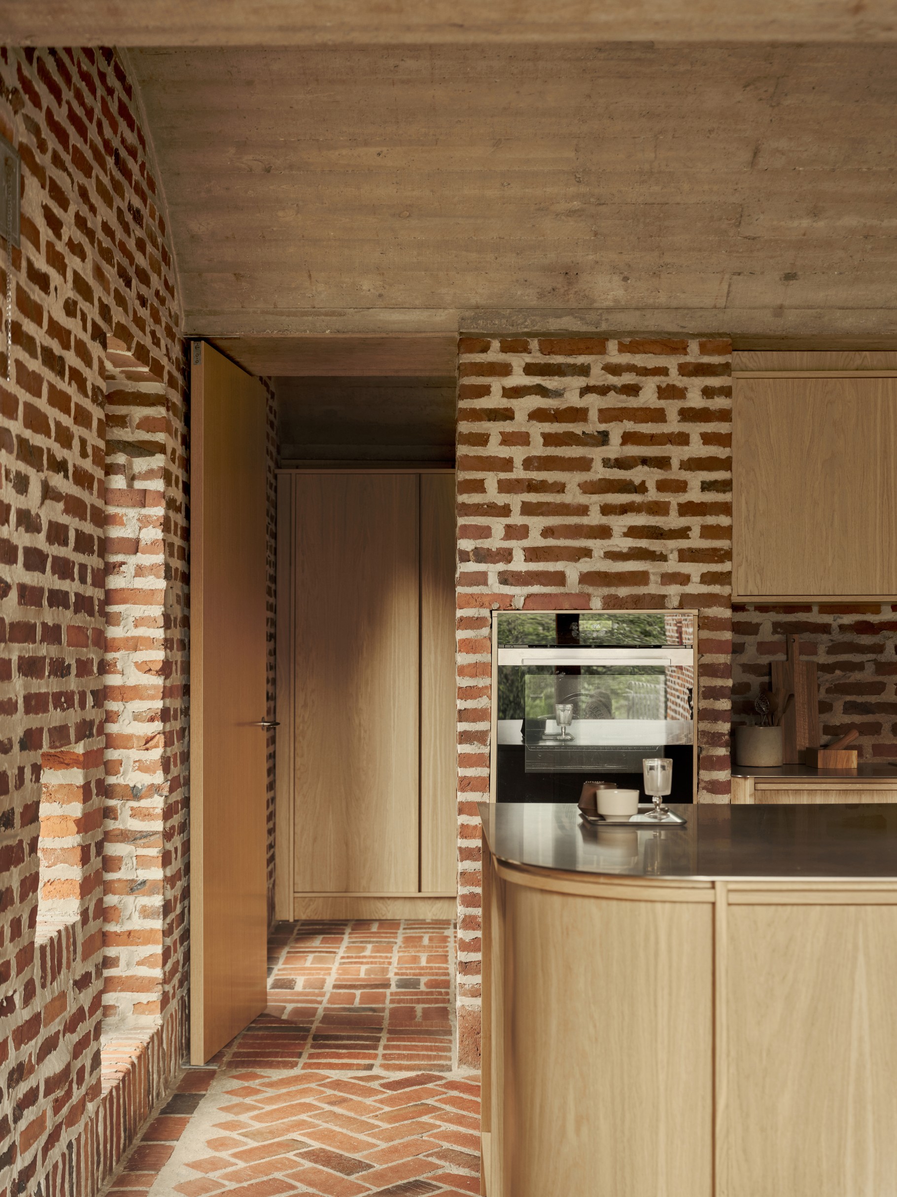 The Architect’s Danish Brick House Kitchen by Nordiska Kök